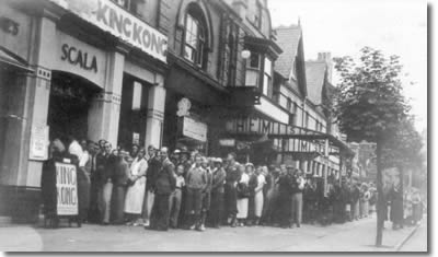 The monster movie "King Kong" had its North Wales premier at the Scala in 1933 with queues extending halfway up the High Street.